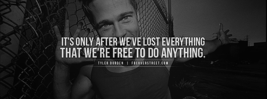 Fightclub Lost Everything Facebook cover