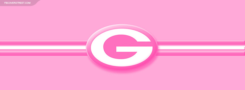 Green Bay Packers Pink Logo 2 Facebook Cover