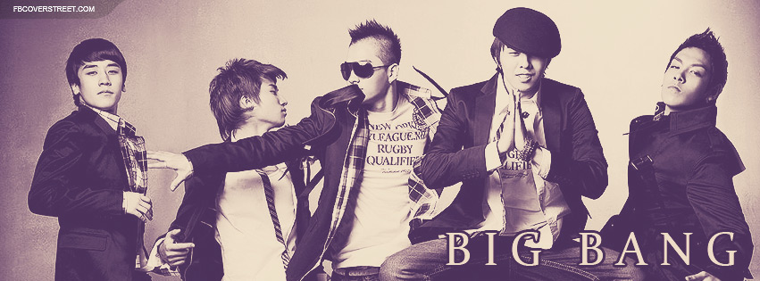 Big Bang Korean Band 2 Facebook cover