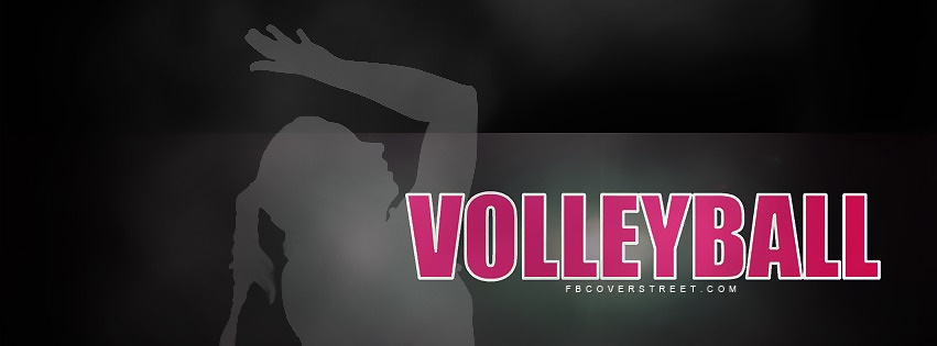 Volleyball Silhouette Facebook cover