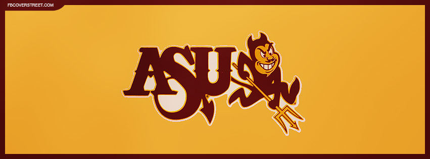 Arizona State University ASU Sparky Logo Facebook cover