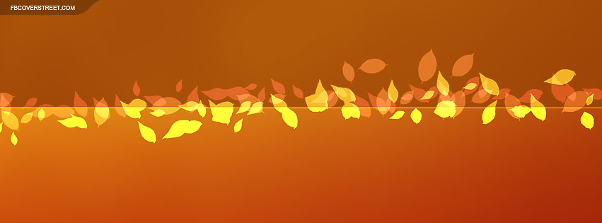 Autumn Blowing Leaves Facebook Cover