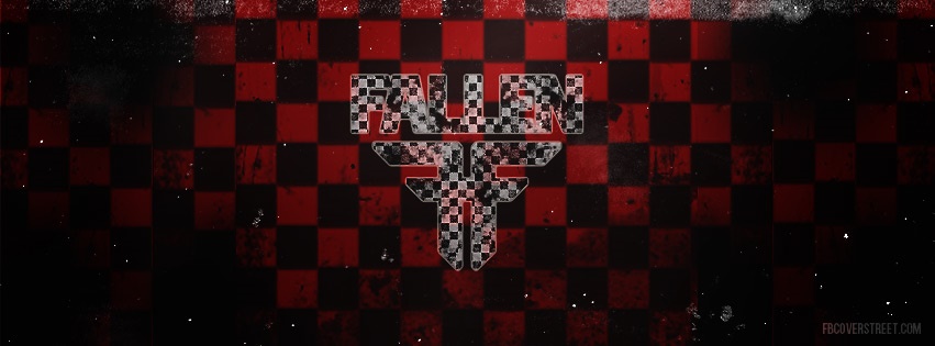 Fallen Checkerboard Logo Facebook cover