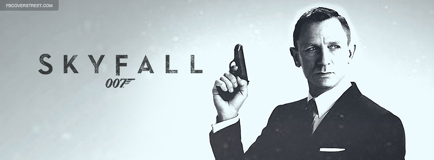 Skyfall 007 James Bond Daniel Craig Bond Stance Facebook Cover
