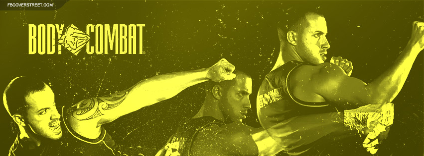 Body Combat Figher Actions Green Facebook cover