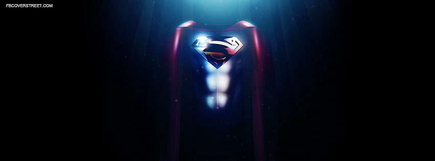 Superman Man of Steel Suit Facebook Cover