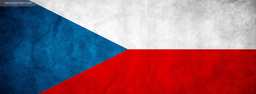 Czech Grungy Flag Facebook cover