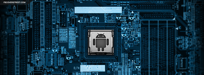Blue Android Logo Facebook Cover
