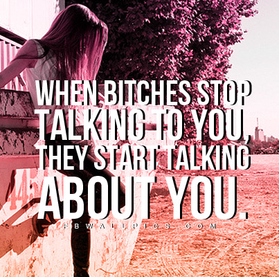 Talking About You Quote Facebook picture