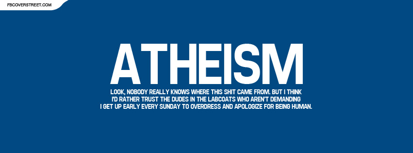 Atheism Logical Thought Facebook cover