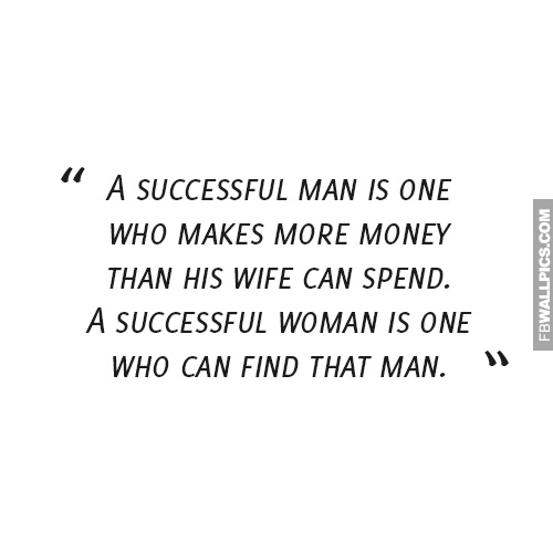 A Successful Man Funny Quote  Facebook picture