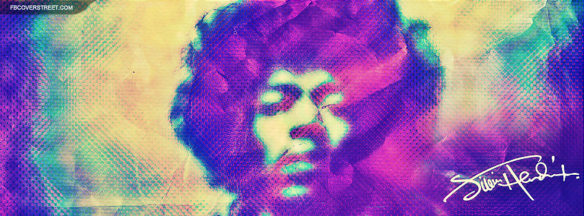 Jimi Hendrix Psychedelic Graffiti Facebook Cover