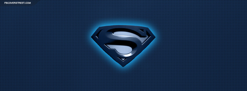 Superman Blue Emblem Facebook cover