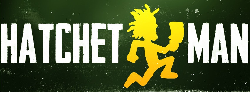 Hatchet Man Logo Green & Yellow Facebook cover
