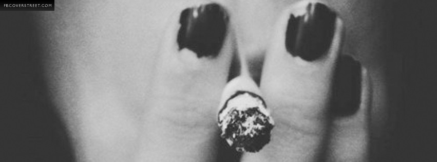 Female Smoking a Cigarette Facebook cover