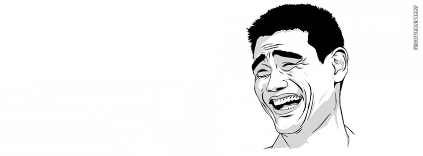 Yao Ming Laughing Meme Rage Comic Face Facebook Cover - FBCoverStreet.com