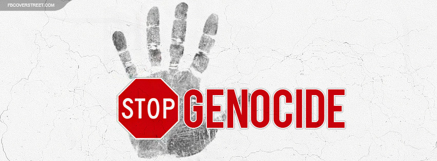 Stop Genocide Facebook cover