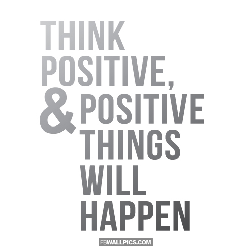 Think Positive Advice  Facebook picture
