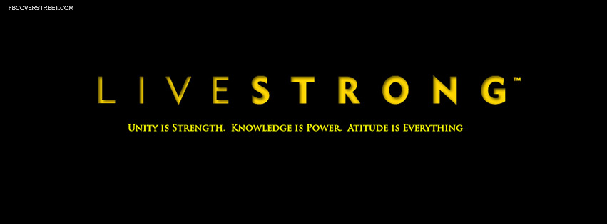 Livestrong Unity Knowledge and Attitude Facebook cover