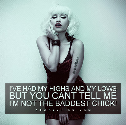 Nicki Minaj Highs And Lows Quote Facebook picture