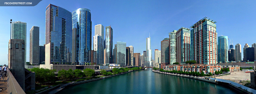 Chicago River Panorama Facebook Cover