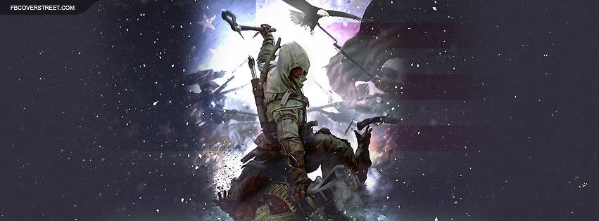 Assassins Creed III Axe Kill Facebook cover
