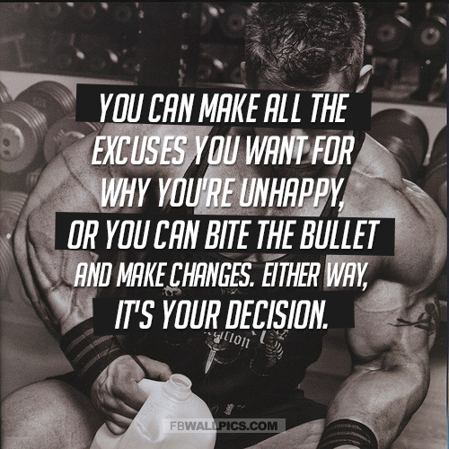 You Can Make Changes Fitness Advice Quote  Facebook Pic
