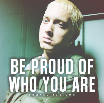 Eminem Who You Are Quote Facebook picture