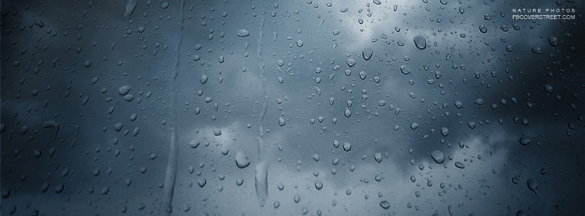 Rain Dripping Window Facebook cover