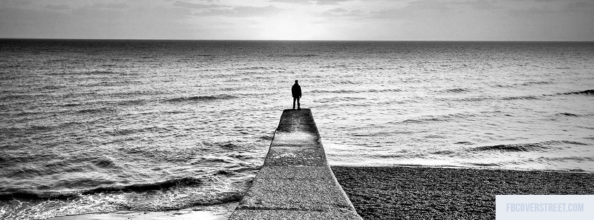 Lonely Black and White Facebook cover