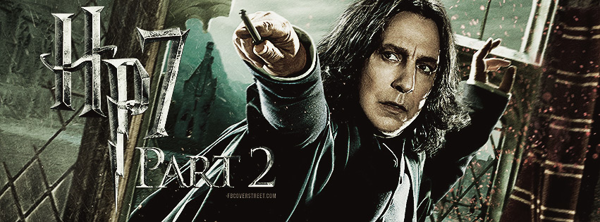 Harry Potter and the Deathly Hallows Part II Professor Severus Snape Facebook cover