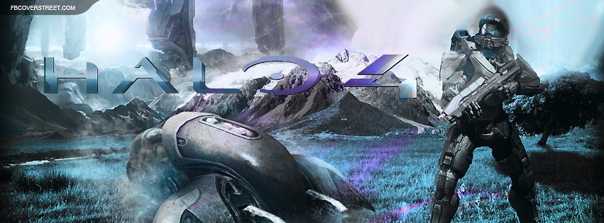 Halo 4 Master Chief and Ghost Facebook cover