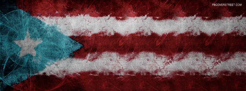 Puerto Rican Flag 4 Facebook Cover