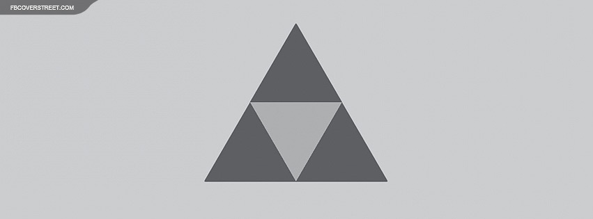 The Legend of Zelda Triforce Logo Facebook cover