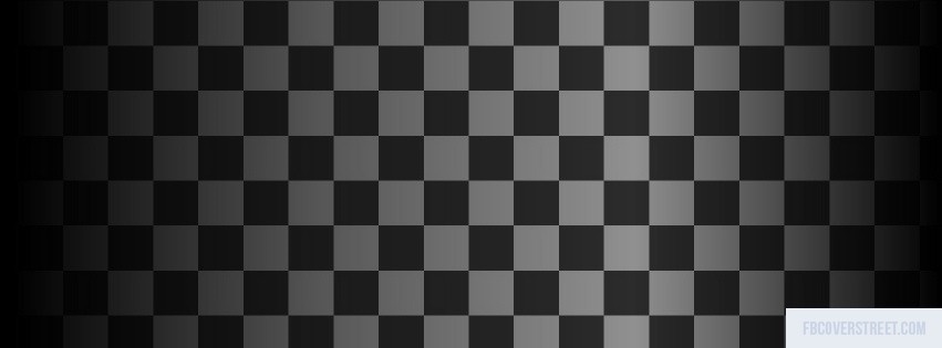 Checkered Black and White Facebook Cover