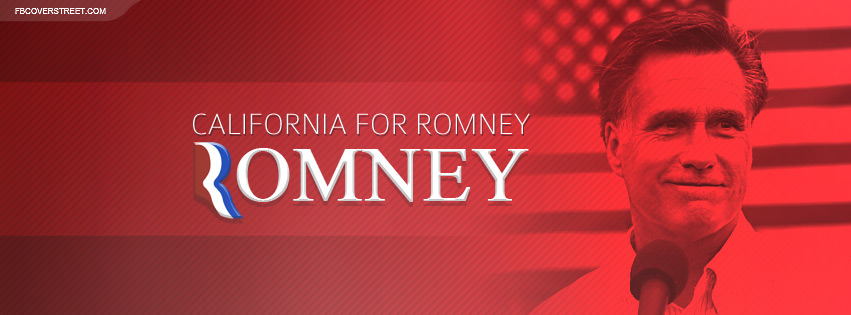 Mitt Romney 2012 California Facebook cover