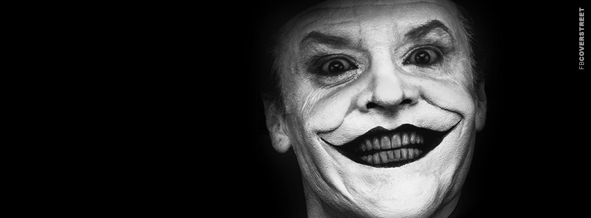 Jack Nicholson Minimal Joker Batman Facebook Cover