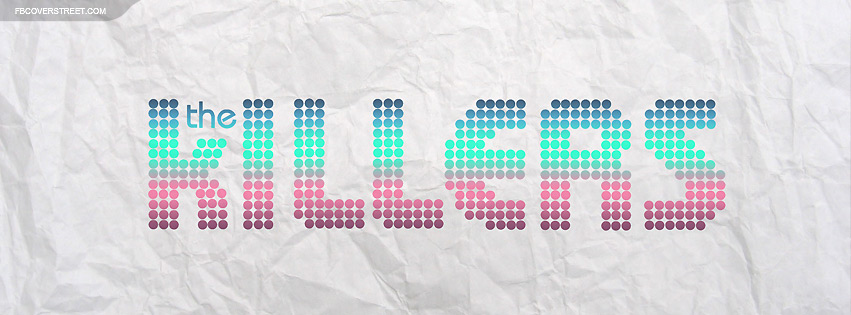 The Killers Logo On Paper Facebook cover