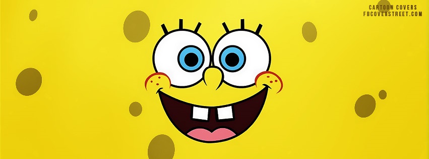 Spongebob Face Facebook cover