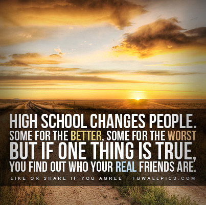 High School Changes People Quote Facebook picture