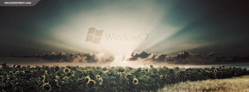 Windows 7 Field Photo  Facebook Cover