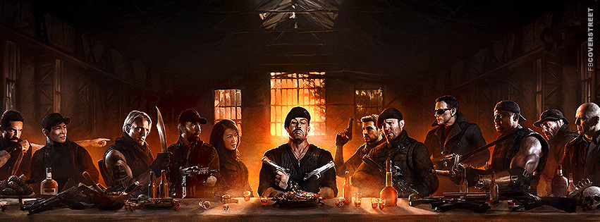 The Expendables 2 The Last Supper  Facebook cover