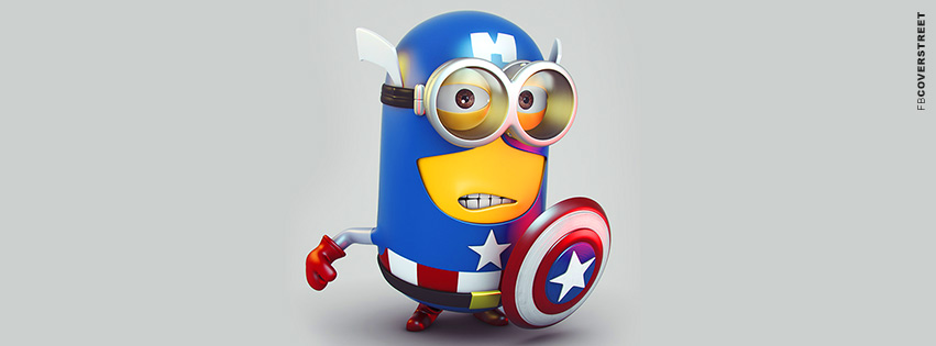 Despicable Me Captain America Minion  Facebook Cover
