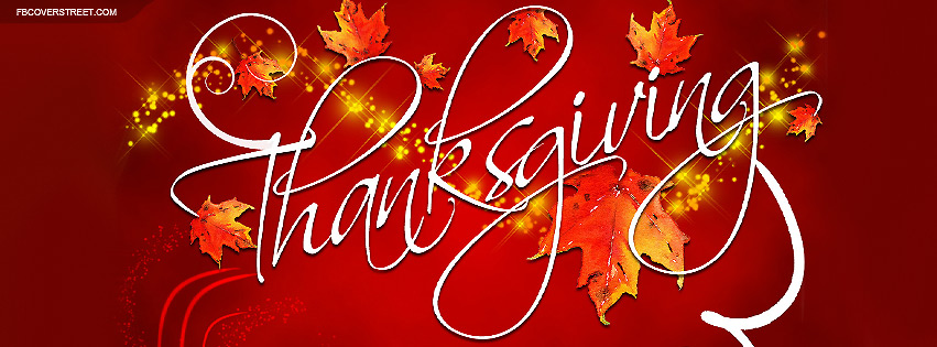 Thanksgiving Fall Leaves Facebook cover