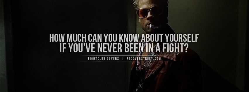 Fightclub Know Yourself Quote Facebook cover