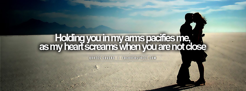 Holding You Pacifies Me Facebook cover