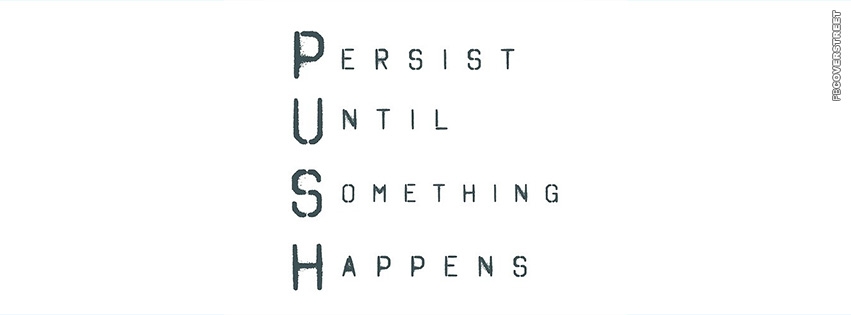 Persist Until Something Happens  Facebook Cover