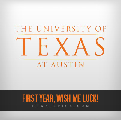 First Year University of Texas at Austin Facebook picture