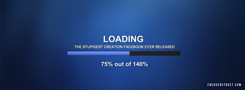 Stupidest Creation Blue Facebook cover
