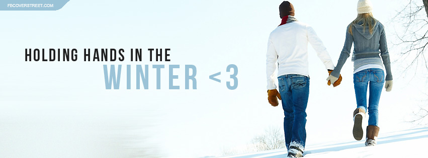 Holding Hands In The Winter Facebook cover